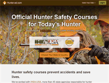 Tablet Screenshot of hunter-ed.com